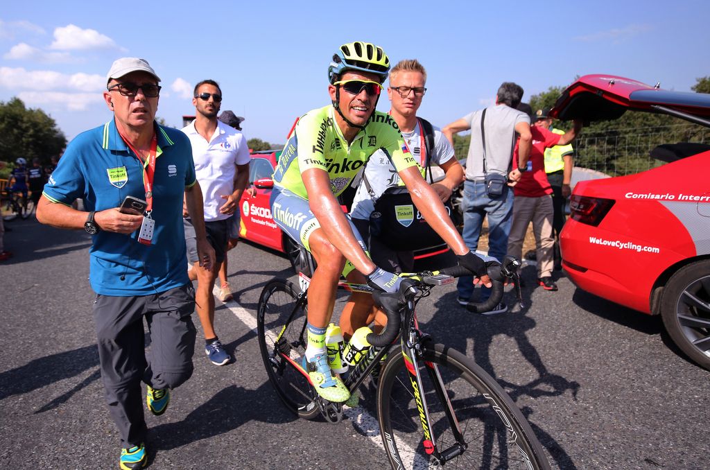 Alberto Contador (Tinkoff) post-stage