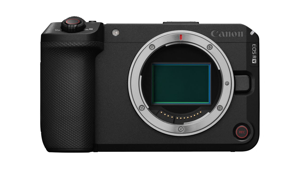Canon EOS R6 V against a white background