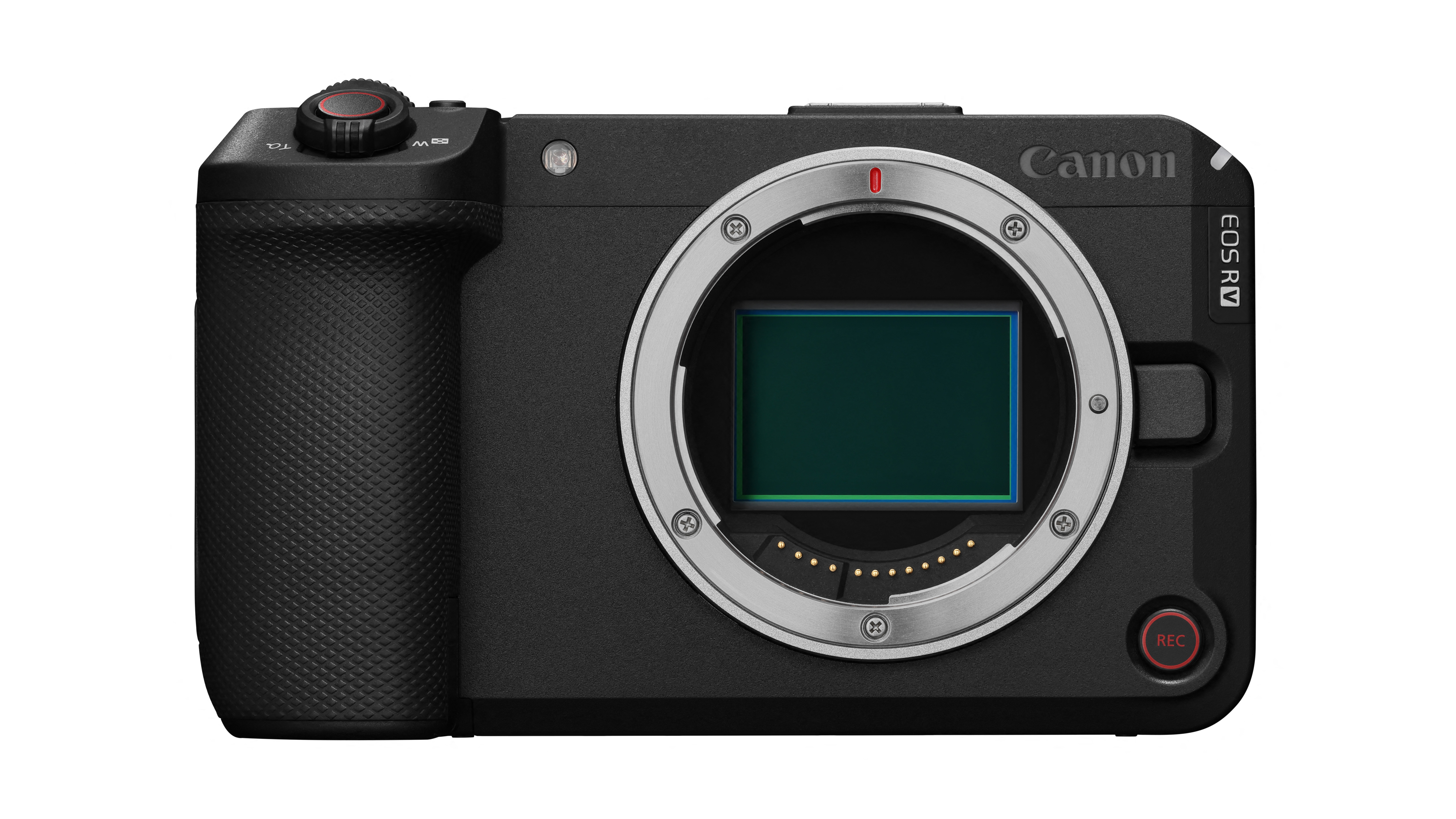 Canon EOS R6 V against a white background
