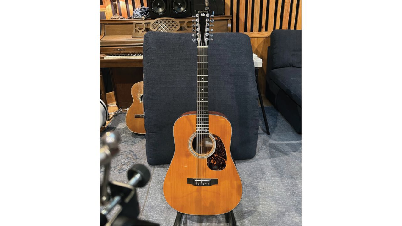 This Martin David Crosby signature 12-string is &ldquo;all over the new record,&rdquo; notes Pattengale.