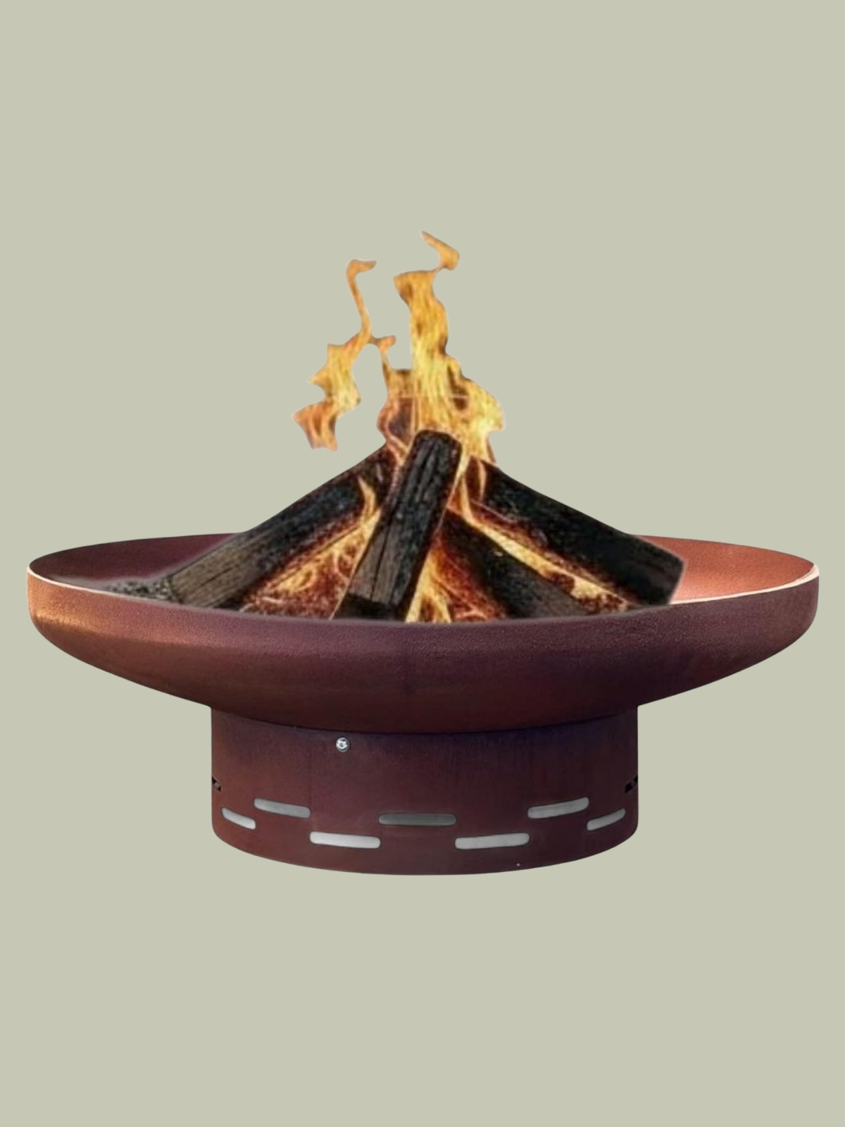 Nicoman, Large Outdoor Fire Bowl, 90cm Pre-Rusted Steel