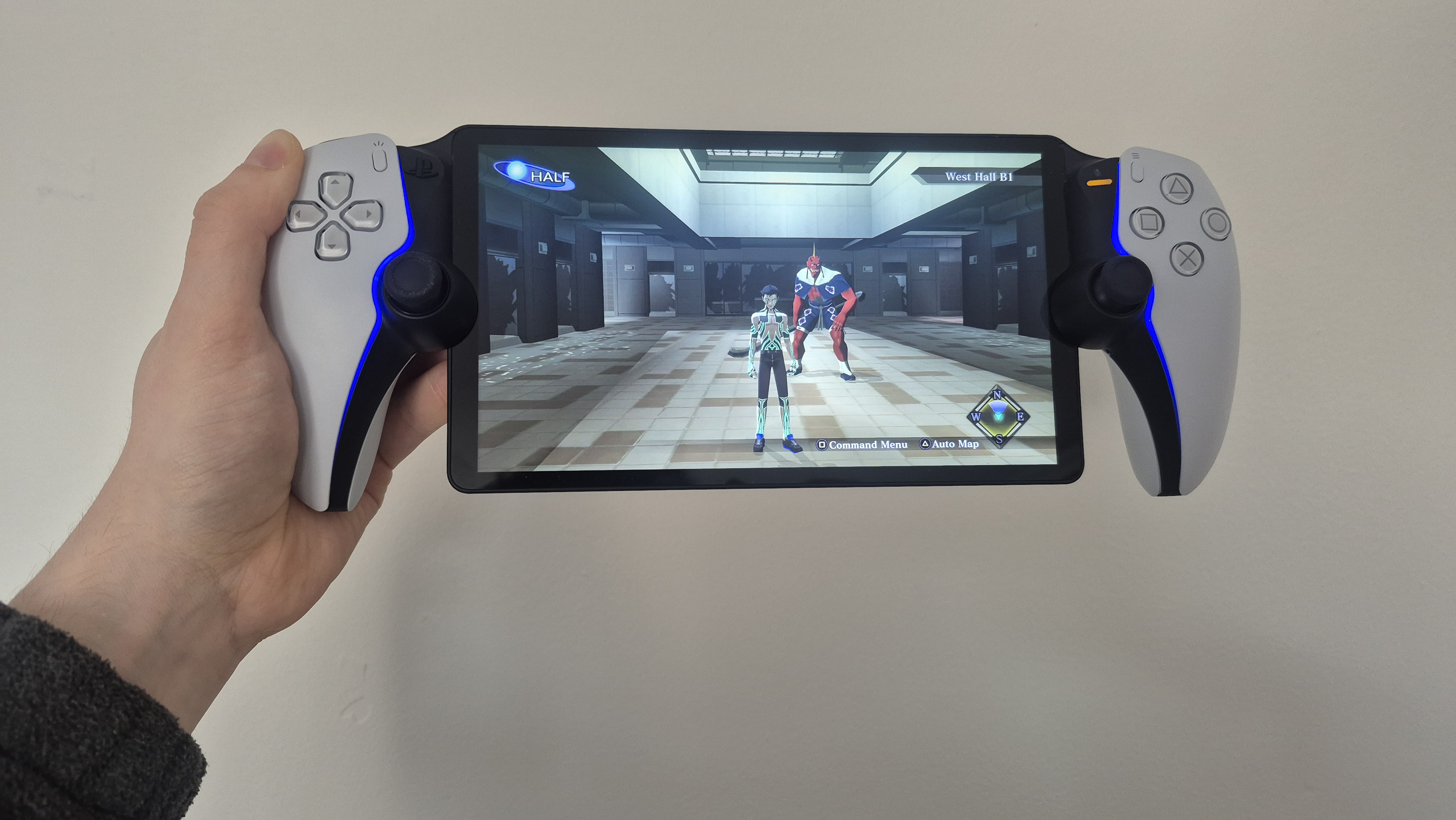 Demi-fiend standing by an Oni in Shin Megami Tensei III: Nocturne on PS Portal