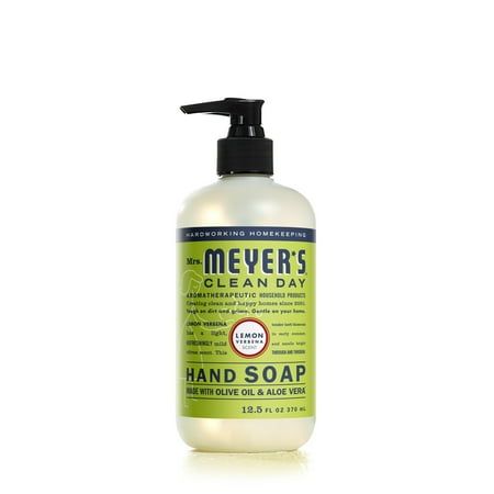Mrs. Meyer's Clean Day Liquid Hand Soap, Lemon Verbena Scent, 12.5 Ounce Bottle
