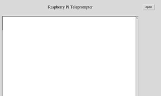 Raspberry Pi-Powered  Teleprompter