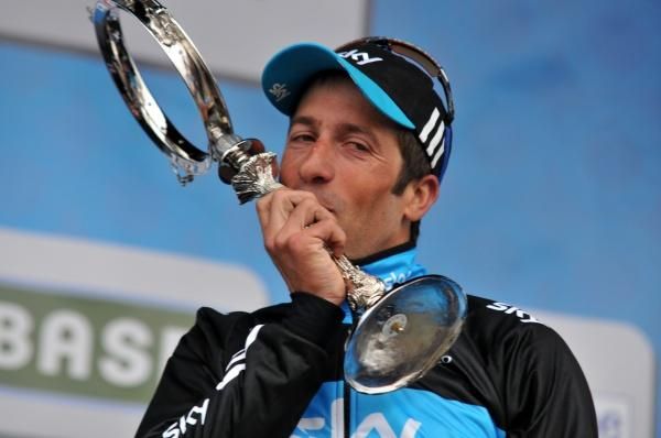 Juan Antonio Flecha (Sky) enjoys the moment