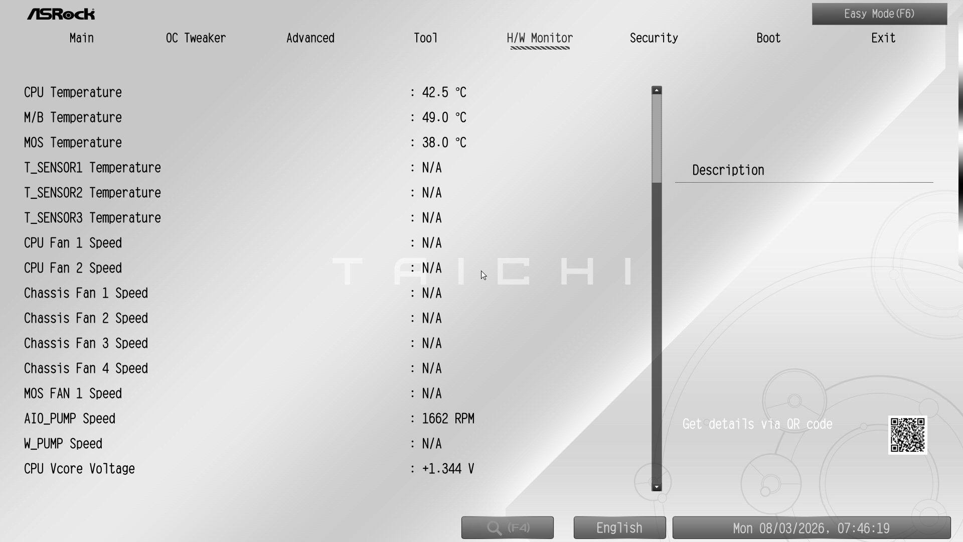 ASRock X870E Taichi White - BIOS