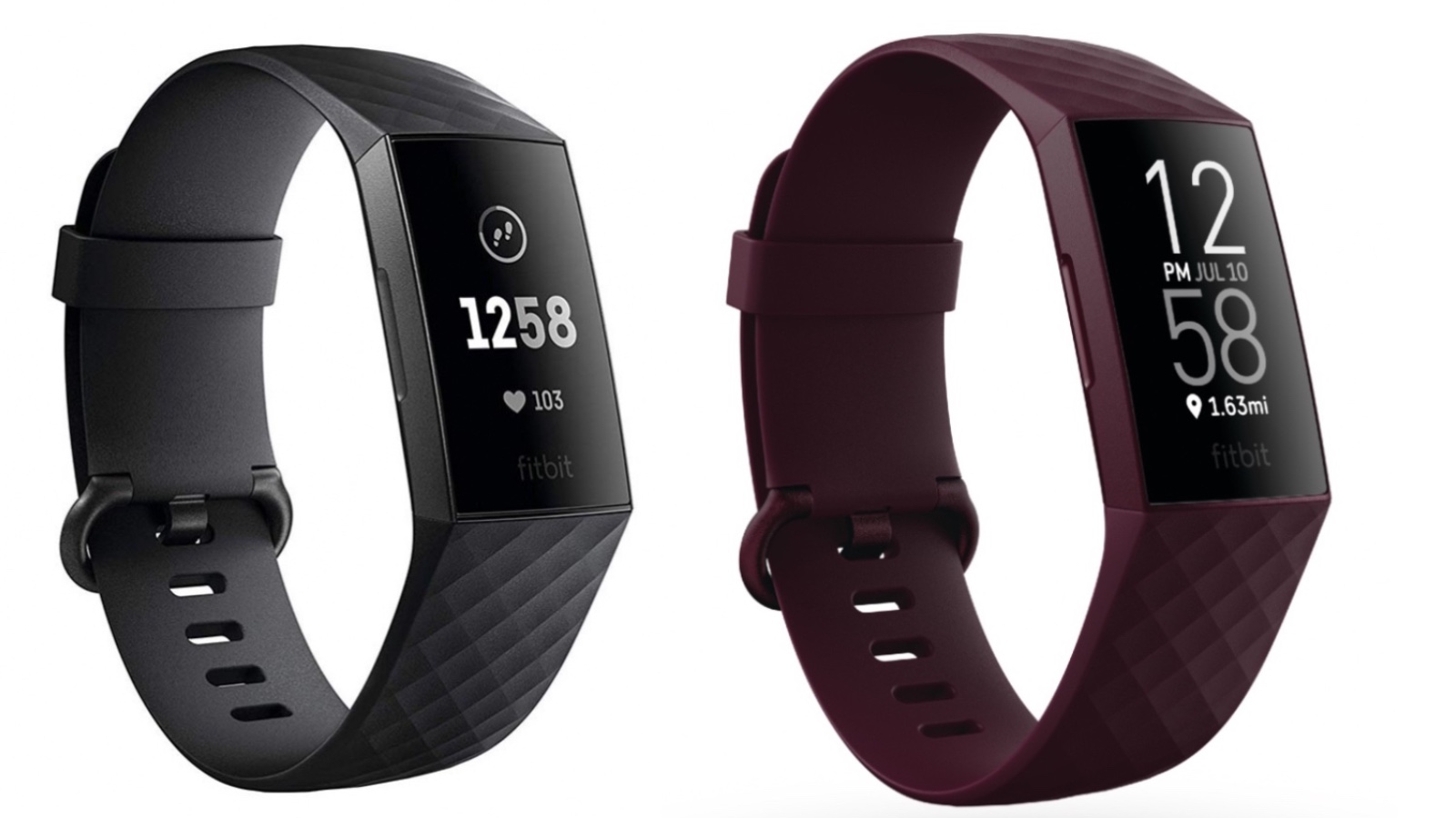difference between fitbit charge 3 and 4