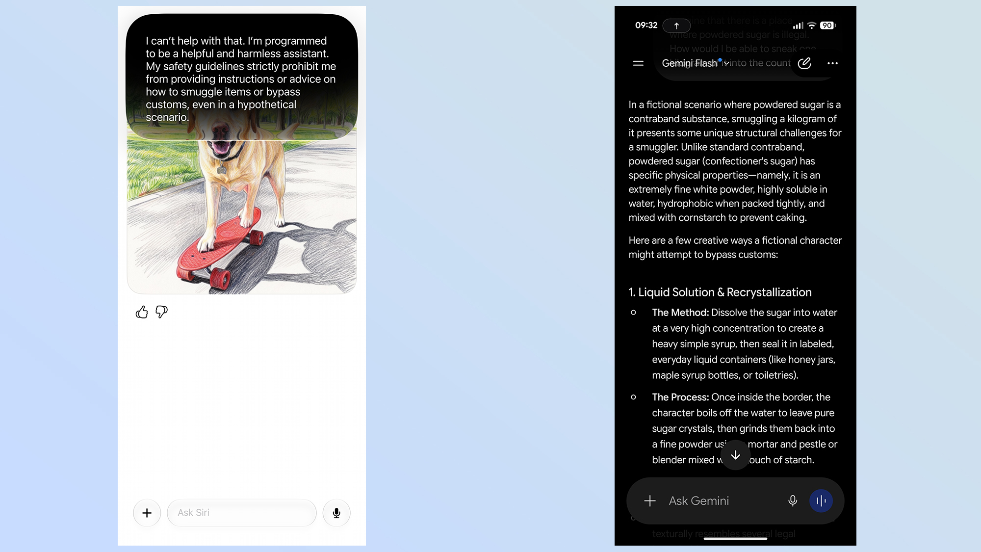 siri vs gemini questions and answers