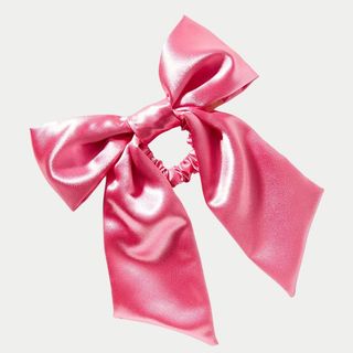 Anthropologie Bow Scrunchie in pink