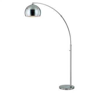 silver chrome arched lamp