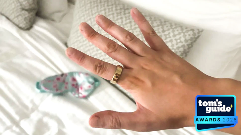 The Oura Ring 5 with a TG Awards 2026 badge