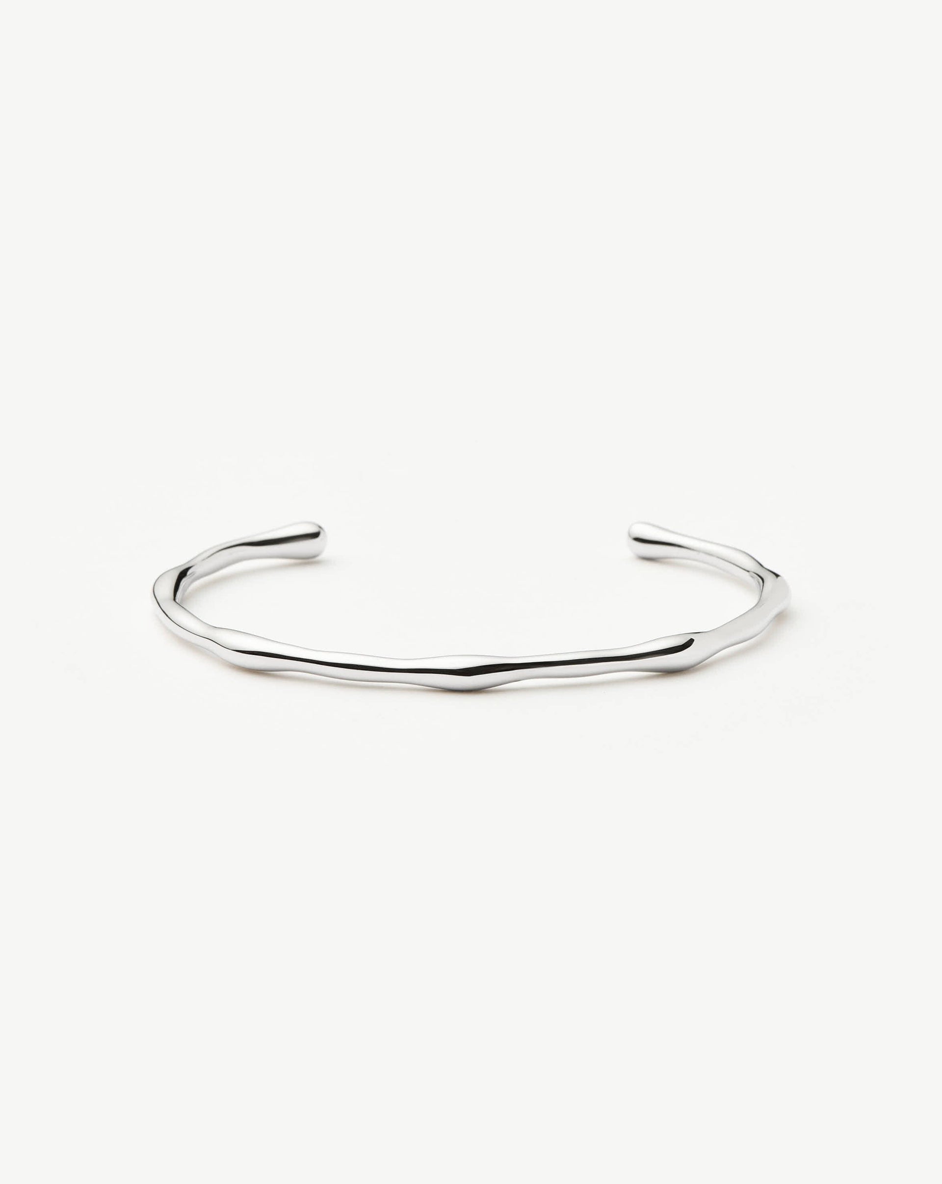 Molten Cuff Bracelet | Silver Plated - Silver Plated / S - 15.5cm