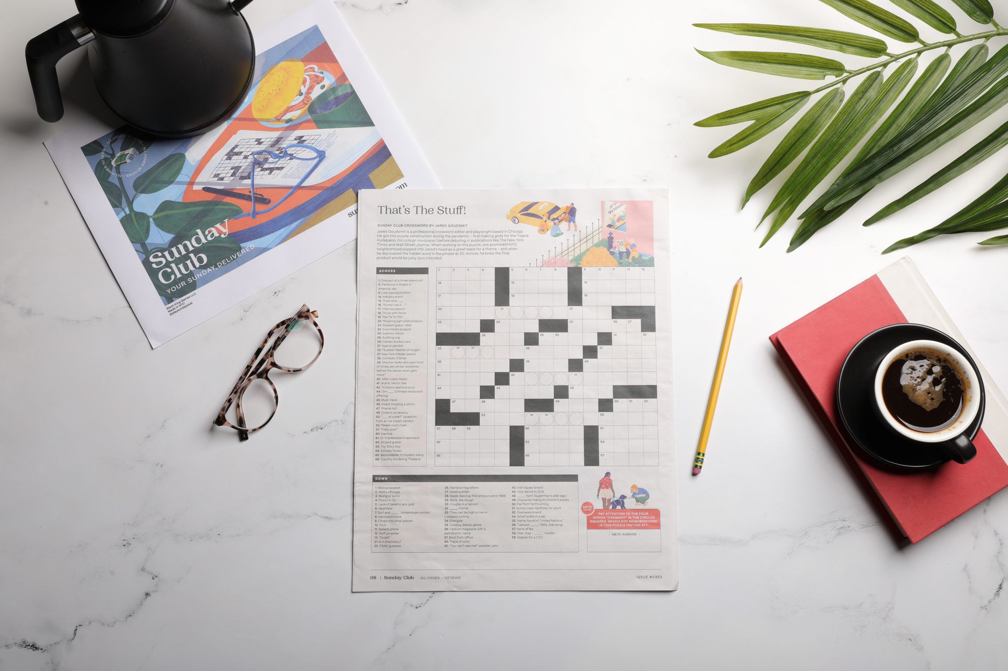 A Sunday Club crossword puzzle