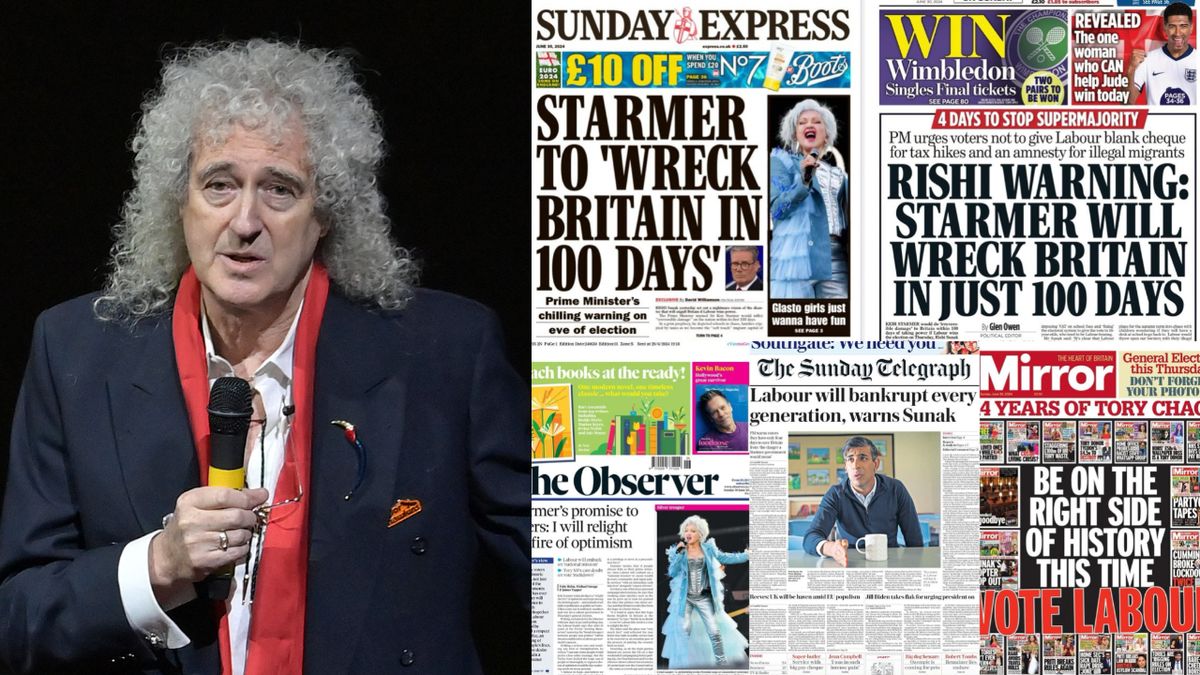 “Britain is ALREADY WRECKED! How could things get any worse?” Queen's Brian May urges the UK electorate to vote for “change” at Britain's General Election on July 4