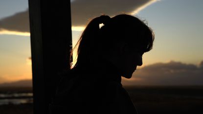 Silhouette woman