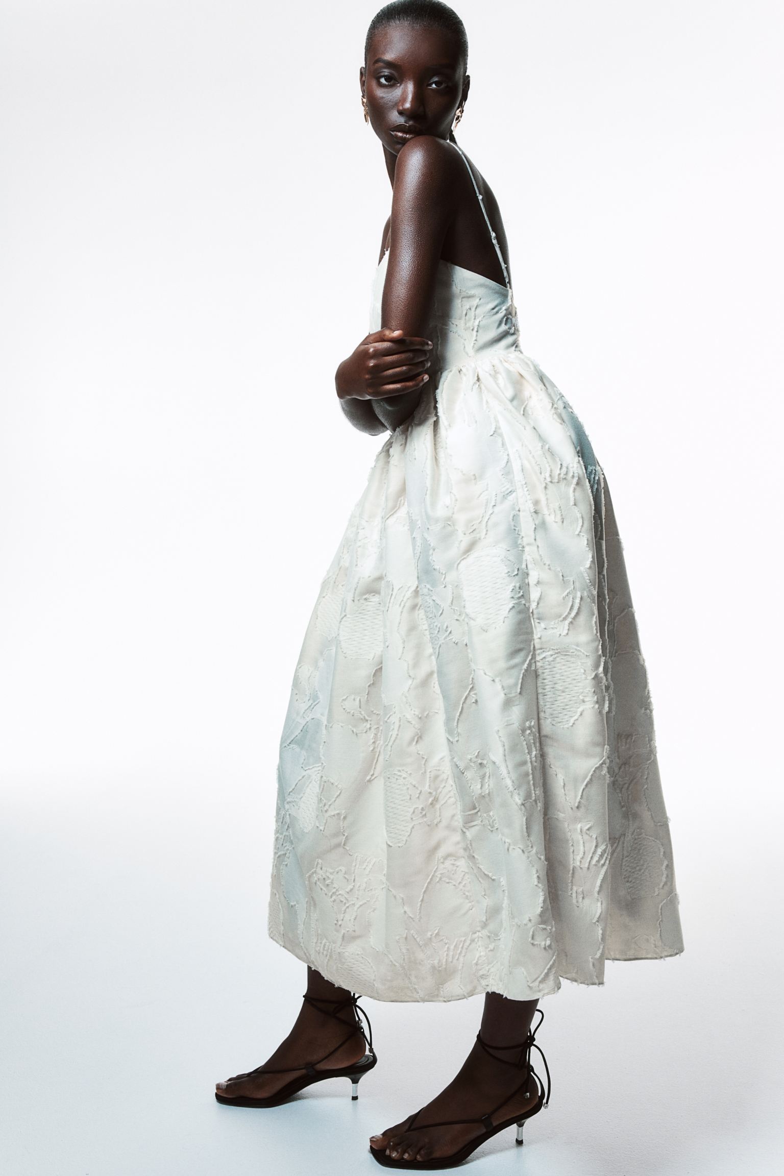 H&M, Jacquard-Weave Strappy Dress