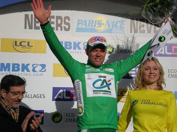 Thor Hushovd also leads the points competition