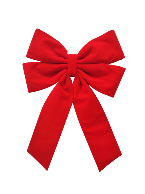 Classic Christmas Red Outdoor Christmas Bow, 24x36
