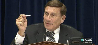 Republican Rep. John Mica rolls into pot hearing with fake joint