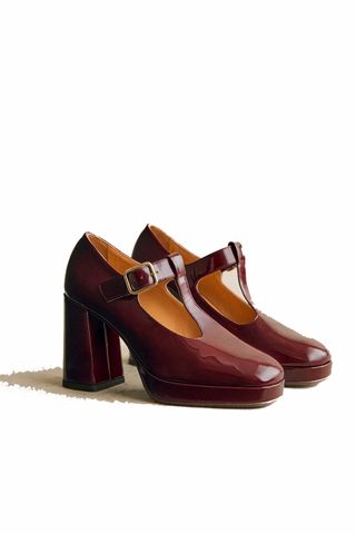 sezane red shoes