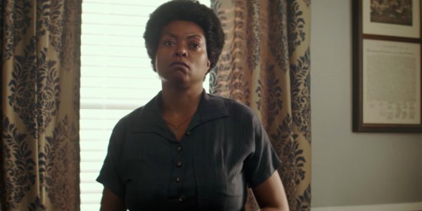 The Best Of Enemies Taraji P. Henson standing in an office defiantly