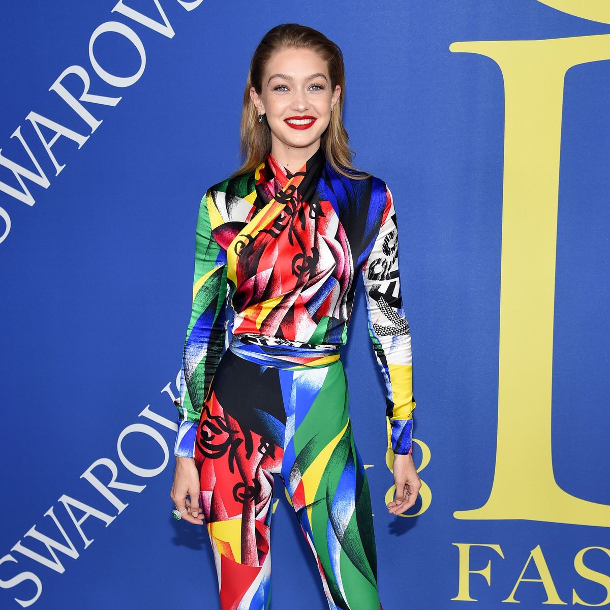 Gigi Hadid Wore a Versace Catsuit at the CFDA Fashion Awards Marie Claire