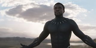 Black Panther in Wakanda during his solo movie