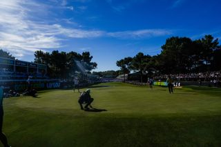 A general view of the 12th hole at The Grange Golf Club during LIV Golf Adelaide 2024