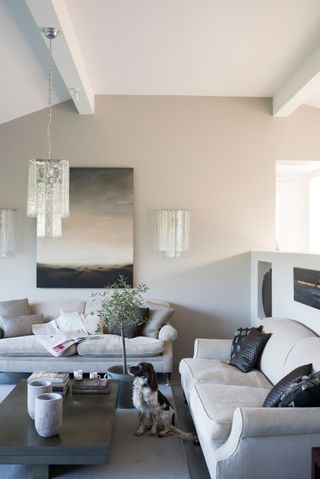 pale grey living room
