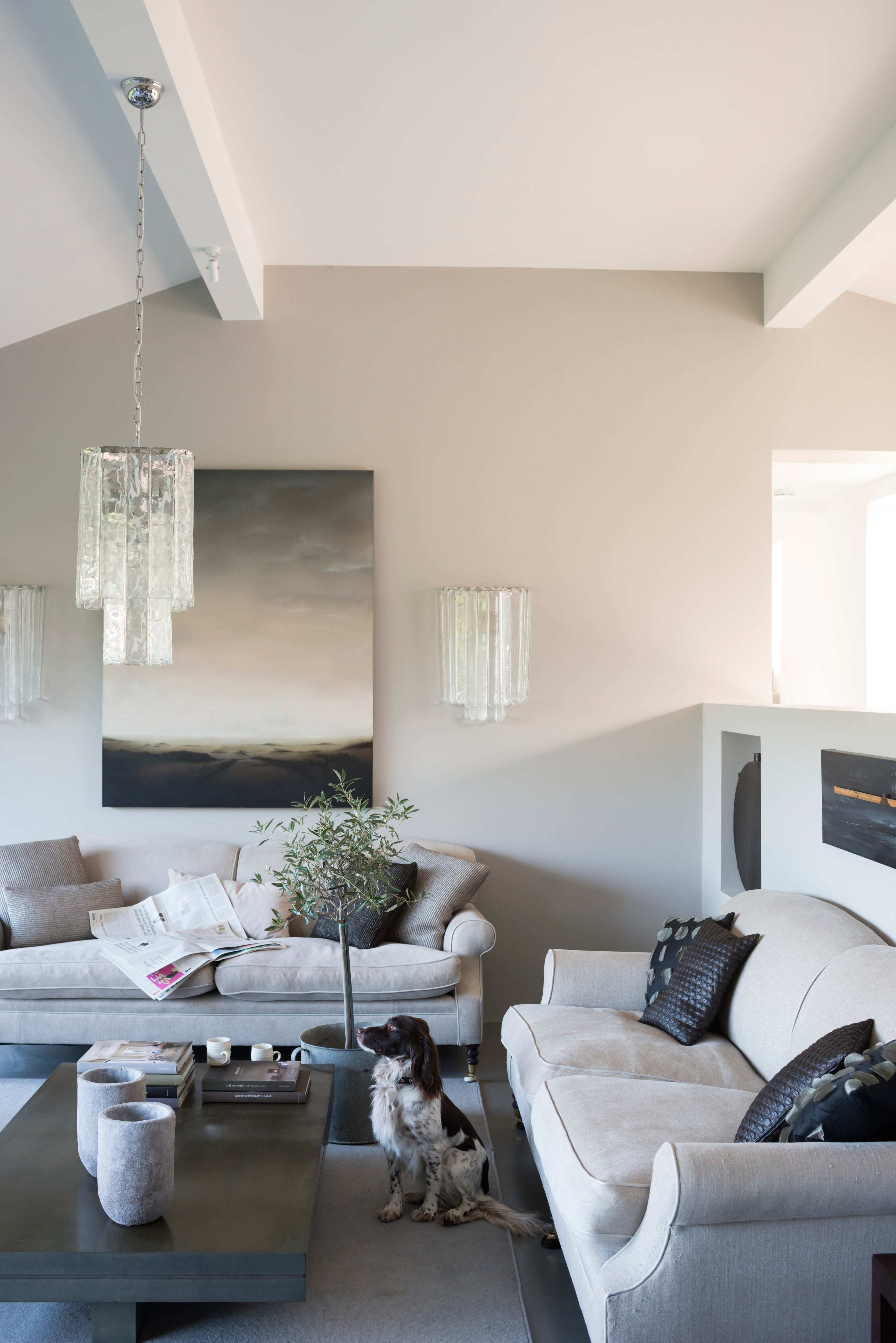 pale grey living room