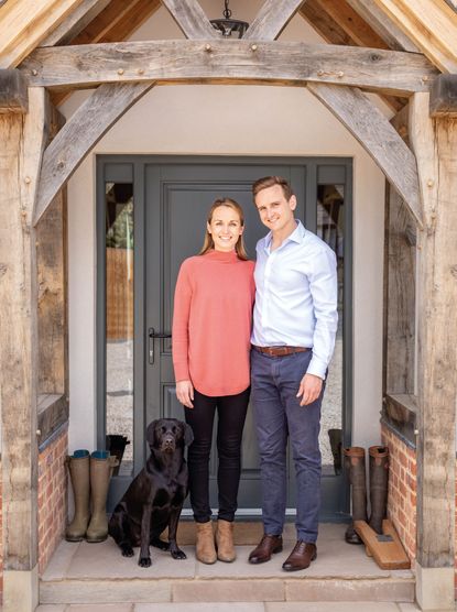 Helen and Charlie Mills find that nothing compares to their oak-frame home.