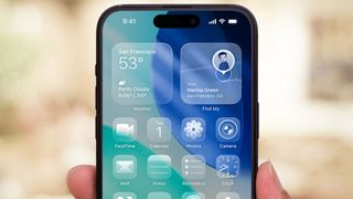 iOS 26 Liquid Glass on an iPhone