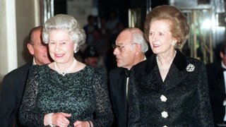 Queen and Margaret Thatcher in 1995