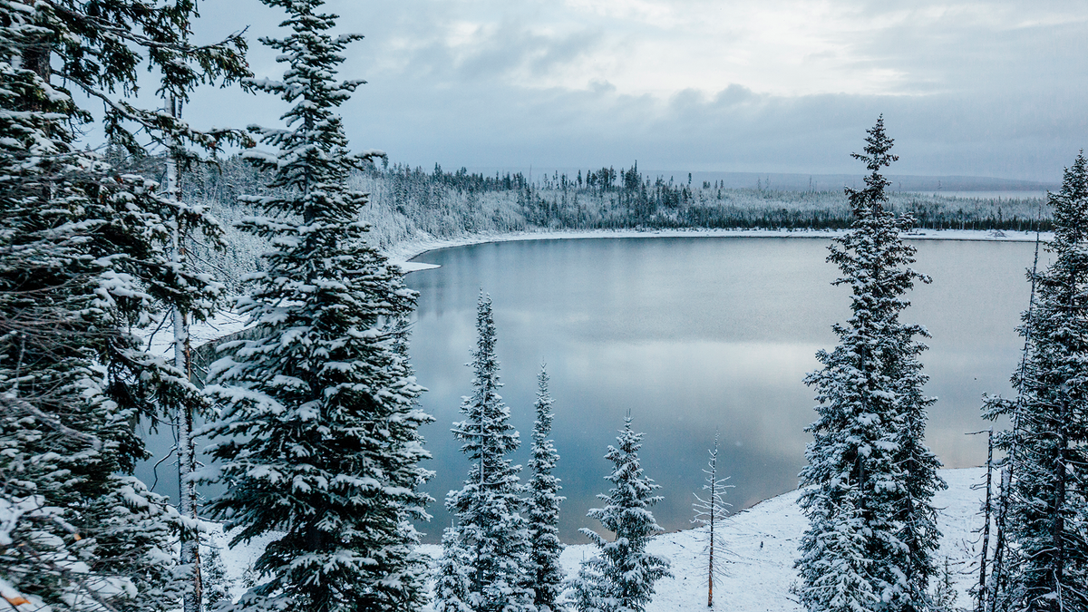 Yellowstone in snow