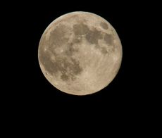 A perigee full moon or "supermoon" is seen, Sunday, Aug. 10, 2014, in Washington, D.C.