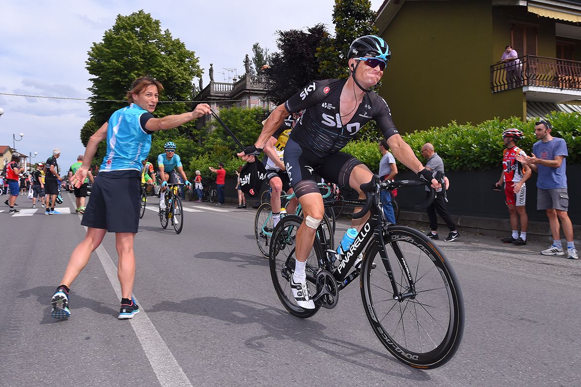 Vasil Kiryienka on stage 13 of the Giro d'Italia