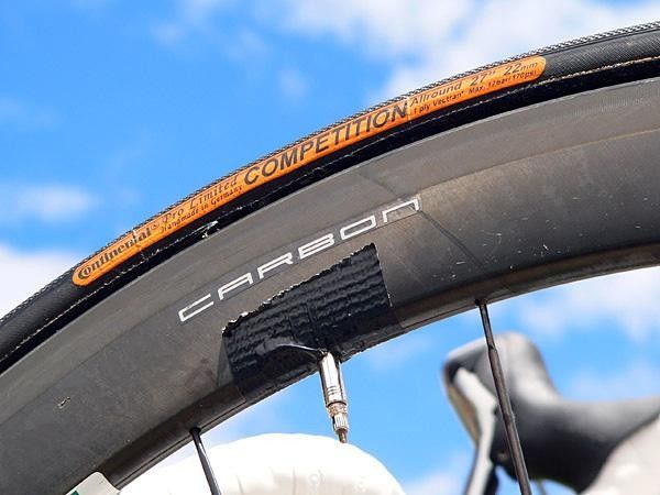 The long valve stems associated with deeper section wheels