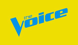 The Voice logo in yellow and blue