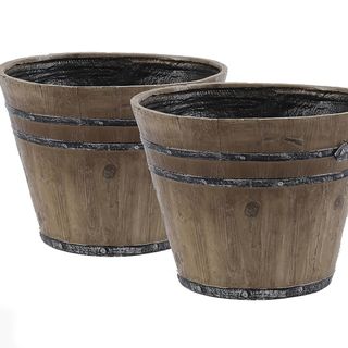 QVC Barrel Planters