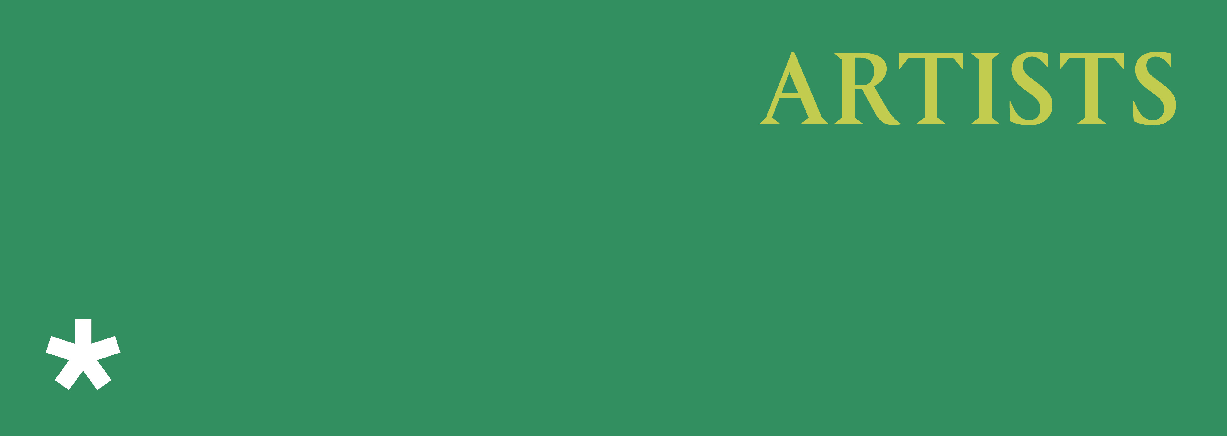 Subhead reading ‘Artists’