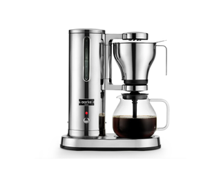 Aarke drip coffee maker on a white background