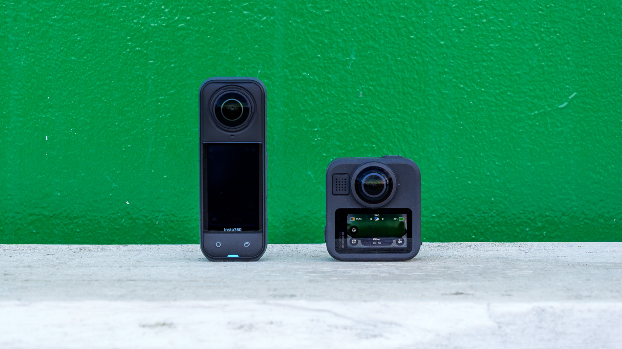 GoPro Max 2 and Insta360 X5 360 cameras