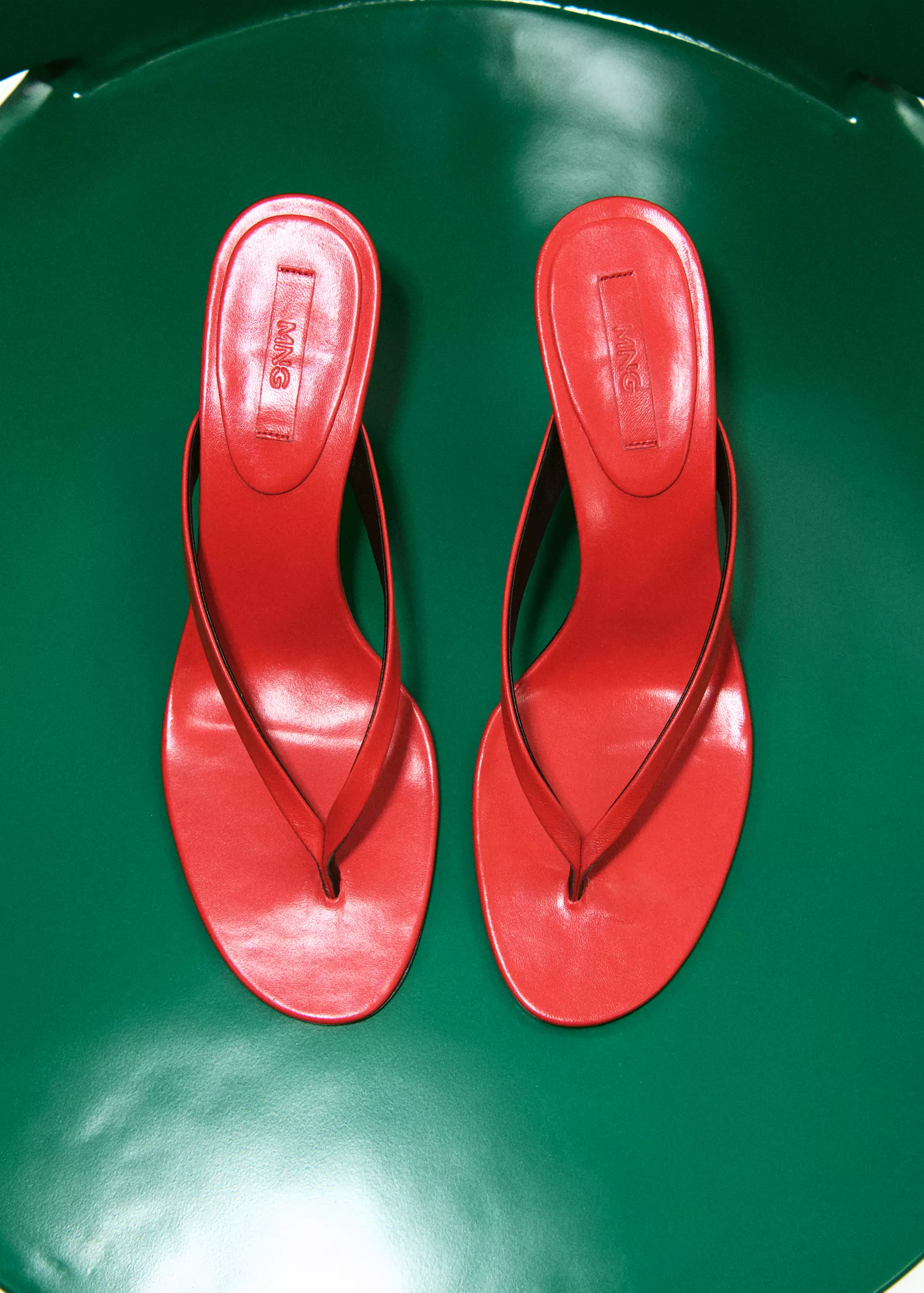 Funnel-Heel Leather Sandal - Women | Mango Usa