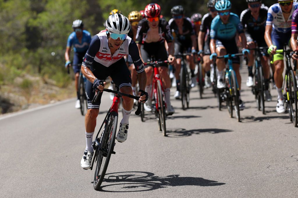 BALCON DE ALICANTE SPAIN AUGUST 20 Kenny Elissonde of France and Team Trek Segafredo competes during the 76th Tour of Spain 2021 Stage 7 a 152km stage from Ganda to Balcn de Alicante lavuelta LaVuelta21 on August 20 2021 in Balcn de Alicante Spain Photo by Gonzalo Arroyo MorenoGetty Images