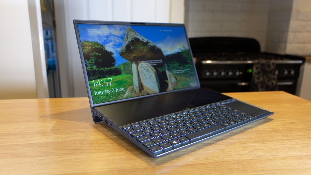 Protection D'écran FX-Hybrid-Glass Pour Asus ZenBook Duo UX481 (2019) - Film Verre Trempé Plastique 9H - Anti-rayures Et Haute Transparence