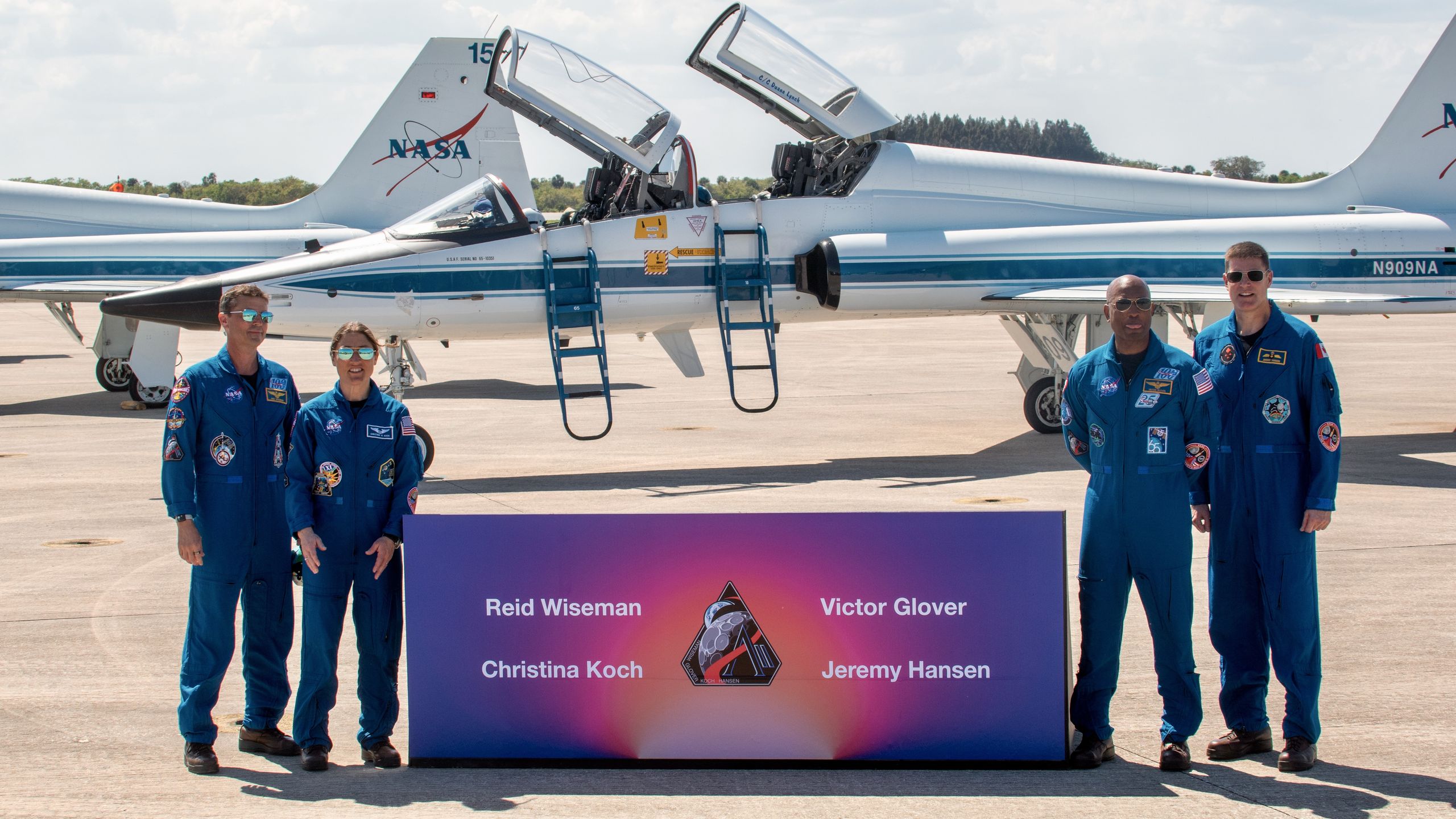 Artemis 2 astronauts arrive at Kennedy Space Center ahead of NASA's historic launch around the moon