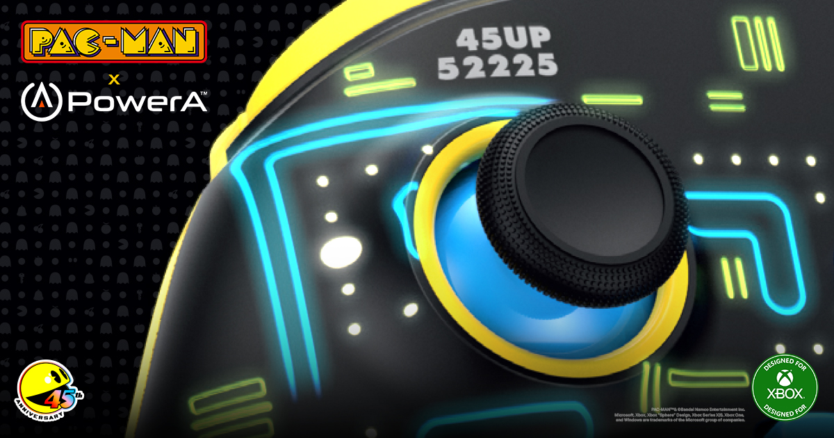 PowerA x Pac-Man collaboration teaser image.