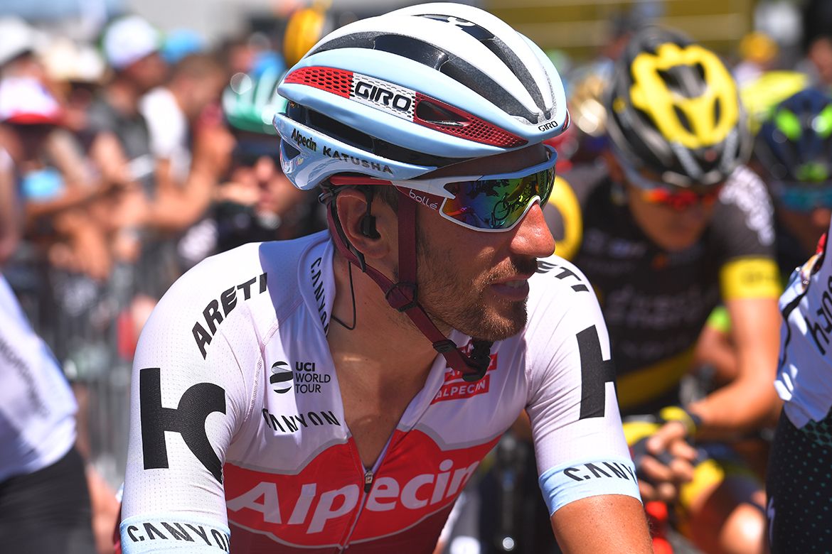 Robert Kiserlovski at the start of stage 15 of the Tour de France