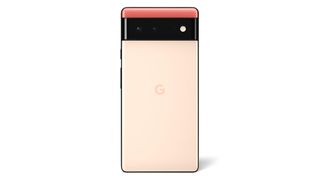 Google Pixel 6, one of the best phones, against a white background