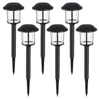 Harbor Breeze 6-Pack Black Solar LED Outdoor Path Light Kit